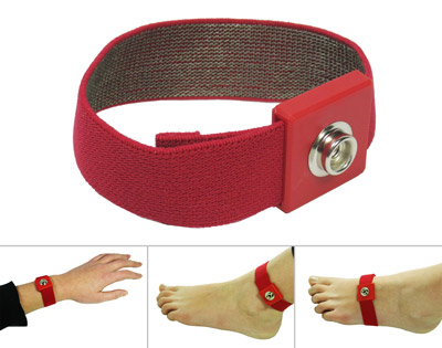 Replacement grounding band (red, 10mm stud)