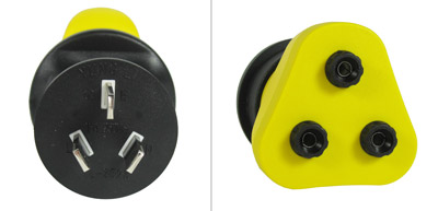 Old type Earth connection plug (Australasia)
