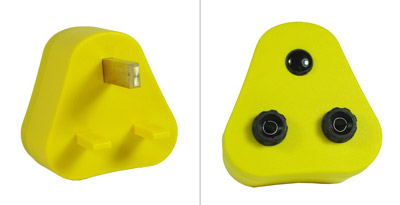 Old type Earth connection plug (UK)